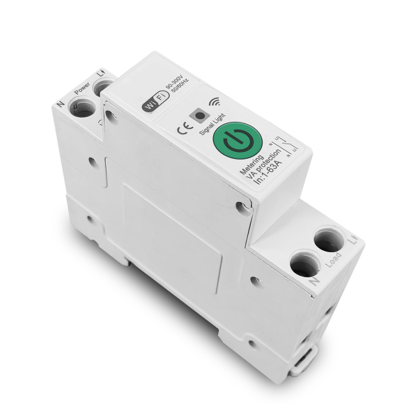 Фото - Лічильник електроенергії 1ф 63А WiFi Smart MINI з розмикачем без дисплея GREEN