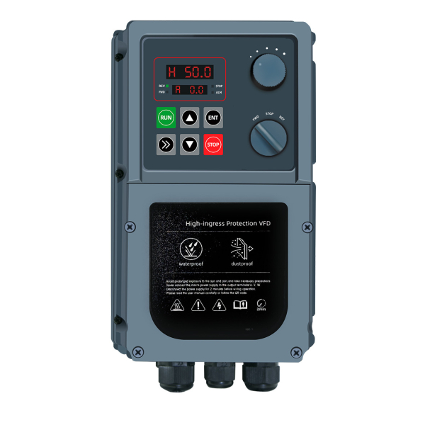 Фото - Частотний перетворювач з 220В 1фаза на 220В 3фази (1/3фаза) векторний 4KW M-Driver 980 з класом захисту IP66