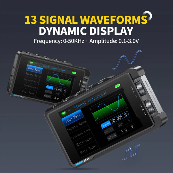 Фото - FNIRSI DS215H, 2 щупи, 50MHz*2 осцилограф / генератор сигналів, розширена комплектація