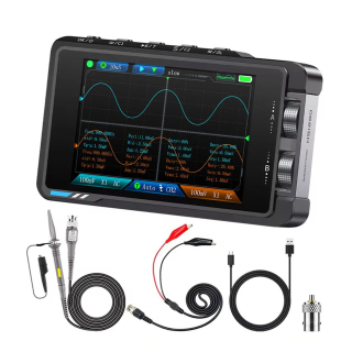 Фото - FNIRSI DS215H, 2 щупи, 50MHz*2 осцилограф / генератор сигналів, стандартна комплектація
