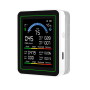 Монітор якості довкілля Z N-MT13 білий, AQI, CO2, CO, PM2.5, PM10, PM0.3, температура, вологість, HCHO, TVOC