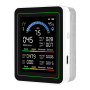 Монітор якості довкілля Z N-MT13 білий, AQI, CO2, CO, PM2.5, PM10, PM0.3, температура, вологість, HCHO, TVOC