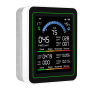 Монітор якості довкілля Z N-MT13W білий, AQI, CO2, CO, PM2.5, PM10, PM0.3, температура, вологість, HCHO, TVOC, WiFi Tuya, історія