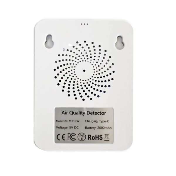 Фото - Монітор якості довкілля Z N-MT13W білий, AQI, CO2, CO, PM2.5, PM10, PM0.3, температура, вологість, HCHO, TVOC, WiFi Tuya, історія