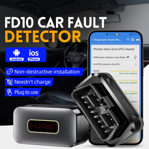 Фото - FNIRSI FD10 OBD2 автомобильный сканер для диагностики