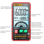 Мультиметр Aneng 616 600V AC/DC Voltage, 10A AC/DC Current, NCV, LCD с подсветкой, True RMS, Smart