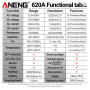 Мультиметр Aneng 620A 600V AC/DC Voltage, 10A AC/DC Current, NCV, LCD с подсветкой, True RMS, Smart