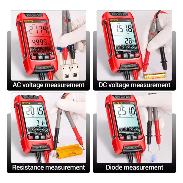 Фото - Мультиметр Aneng SZ02 1000V AC/DC Voltage, 10A AC/DC Current, NCV, LCD с подсветкой, True RMS, Smart