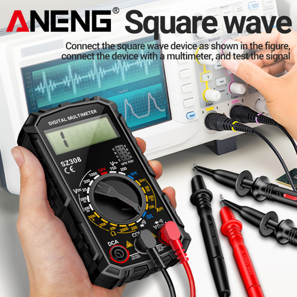 Фото - Мультиметр Aneng SZ308 750V AC/1000V DC Voltage, 10A DC Current, NCV, LCD с подсветкой