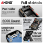 Мультиметр Aneng SZ11 750V AC/ 1000V DC Voltage, 20A AC/DC Current, NCV, LCD с подсветкой, True RMS