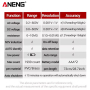 Мультиметр Aneng M113 600V AC/DC Voltage, NCV, LCD дисплей
