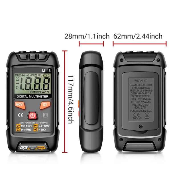 Фото - Мультиметр Aneng M113 600V AC/DC Voltage, NCV, LCD дисплей