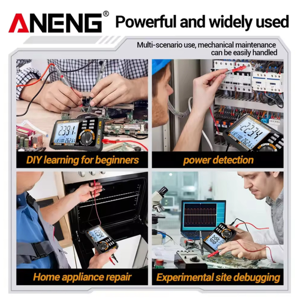 Фото - Мультиметр Aneng 612 600V AC/DC Voltage, 10A AC/DC Current, LCD с подсветкой, Smart