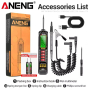 Мультиметр Aneng A3016 600V AC/DC Voltage, NCV, LCD с подсветкой, Smart, литиевый аккумулятор