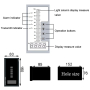 Контроллер уровня жидкости AGMS84ARS, AC/DC85-240V, 4-20mA, RS-485, 4relay, 80*160mm