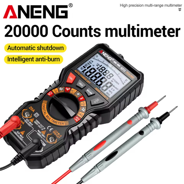 Фото - Мультиметр Aneng SZ12 750V AC/ 1000V DC Voltage, 20A AC/DC Current, NCV, LCD з підсвіткою, True RMS