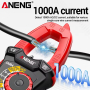 Струмові (токові) кліщі Aneng CM84 600V AC/DC Voltage, 1000A AC/DC Current, NCV, мультиметр, LCD з підсвіткою