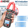 Струмові (токові) кліщі Aneng PN103 600V AC/DC Voltage, 600A AC/DC Current, NCV, мультиметр, LCD з підсвіткою