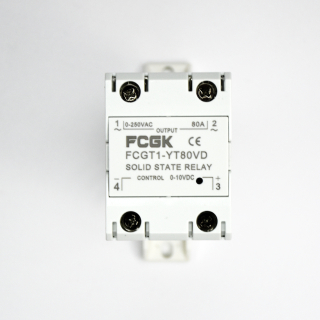 Фото - SSR регулятор потужності 1фаза  FCGT1-YT80VD, 80А, DC-AC (86541)
