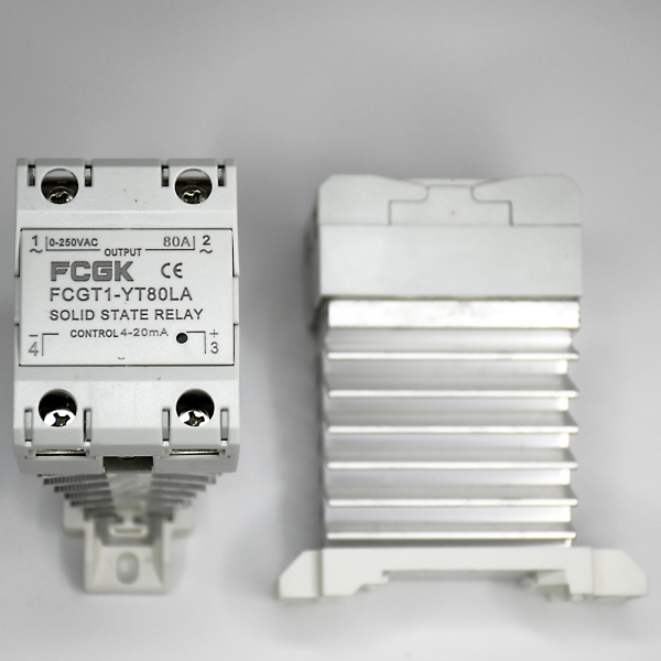 Фото - SSR регулятор потужності 1фаза  FCGT1-YT80VD, 80А, DC-AC (86545)