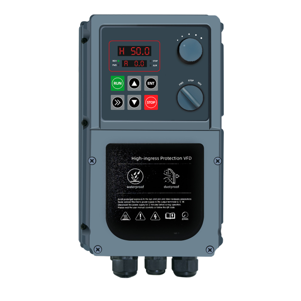 Фото - Частотний перетворювач з 220В 1фаза на 220В 3фази (1/3фаза) векторний 4KW M-Driver 980 з класом захисту IP66