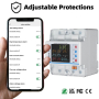 Лічильник електроенергії 3ф 100А WiFi Smart ECO з розмикачем, кольоровий дисплей