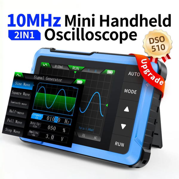 Фото - FNIRSI DSO510, 10MHz*1 осцилограф / генератор сигналів