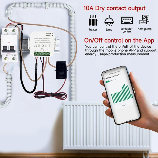 Фото - Лічильник електроенергії PC 311-W-TY/R/120A*1, 1ф 120А, Relay, WiFi Smart 