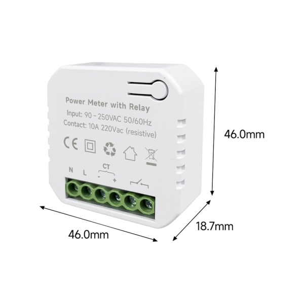 Фото - Лічильник електроенергії PC 311-W-TY/R/120A*1, 1ф 120А, Relay, WiFi Smart 