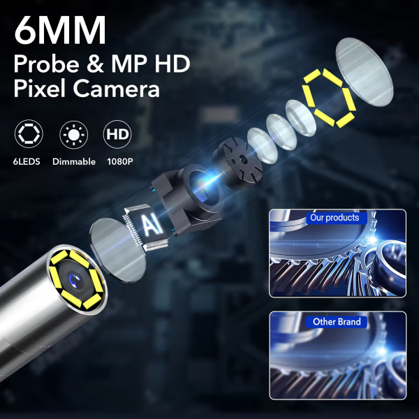 Фото - Ендоскоп поворотний RALCAM F606B 4way джойстик 2 метри