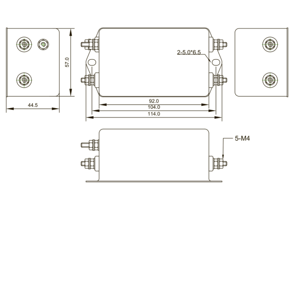 Фото - Фільтр ВЧ EMI 250VAC YB42D6-20A-S