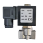 Клапан нерж. 1/8G, SS304, 0-30Bar, Viton/PTFE, 24VDC, нормально закр.