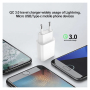 Блок живлення USB 18 Вт + Кабель USB type C 2м.