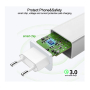 Блок живлення USB 18 Вт + Кабель USB type C 2м.