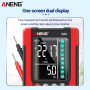 Мультиметр Aneng Q60 750V AC/ 600V DC Voltage, NCV, LCD з підсвіткою, True RMS, Smart, голосове управління