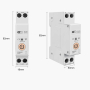 Розмикач 63А 220V AC Tuya WiFi на DIN рейку ORANGE