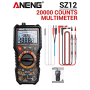 Мультиметр Aneng SZ12 750V AC/ 1000V DC Voltage, 20A AC/DC Current, NCV, LCD з підсвіткою, True RMS