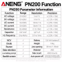 Струмові (токові) кліщі Aneng PN200 600V AC/DC Voltage, 600A AC/DC Current, NCV, мультиметр, LCD дисплей