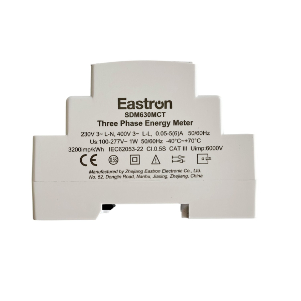 Фото - Лічильник електроенергії 3ф двонаправлений Eastron SDM630MCT (RS485), клас точності 0.5S, оригінал