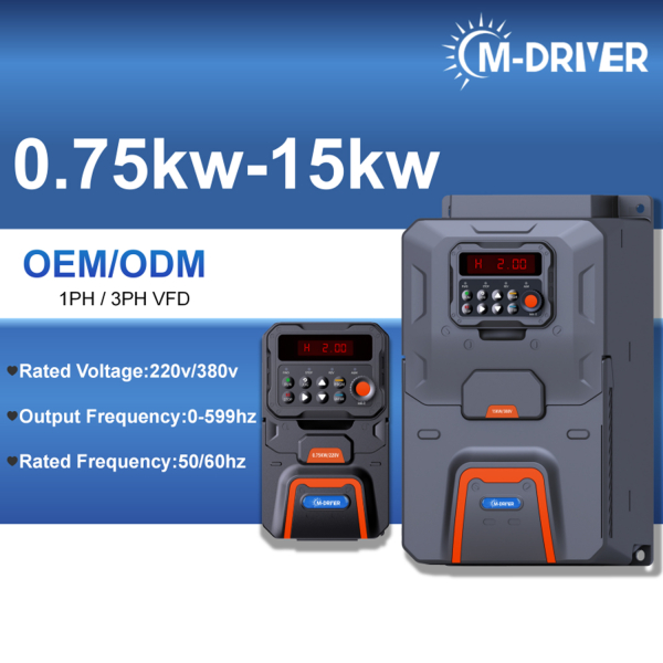 Фото - Частотний перетворювач 380В 3фази векторний 4.0KW M-Driver 800M