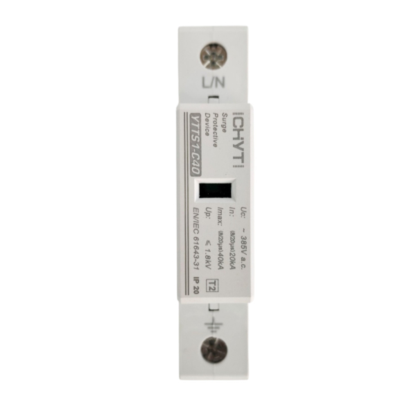 Фото - Обмежувач перенапруги SPD AC 285V 20~40KA 1полюс