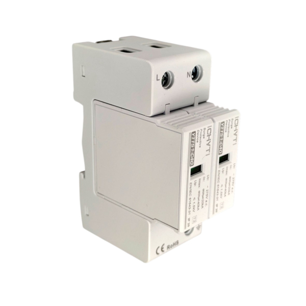 Фото - Обмежувач перенапруги SPD AC 275V 20~40KA 2полюси