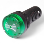 Звуковий індикатор (зумер) AD16-22SM зел. 220VAC